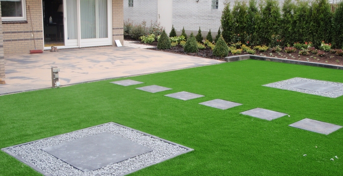 Nooit meer grasmaaien met kunstgras