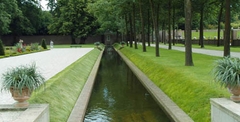 Gras aangelegd in de paleistuinen van het Loo